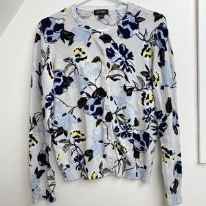 LORD & TAYLOR FLORAL CARDIGAN